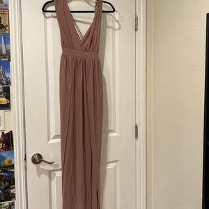 Mauve maxi dress